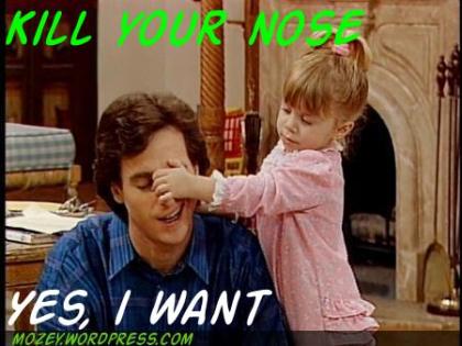i want to kill your nose cute humor funny family baby image lol